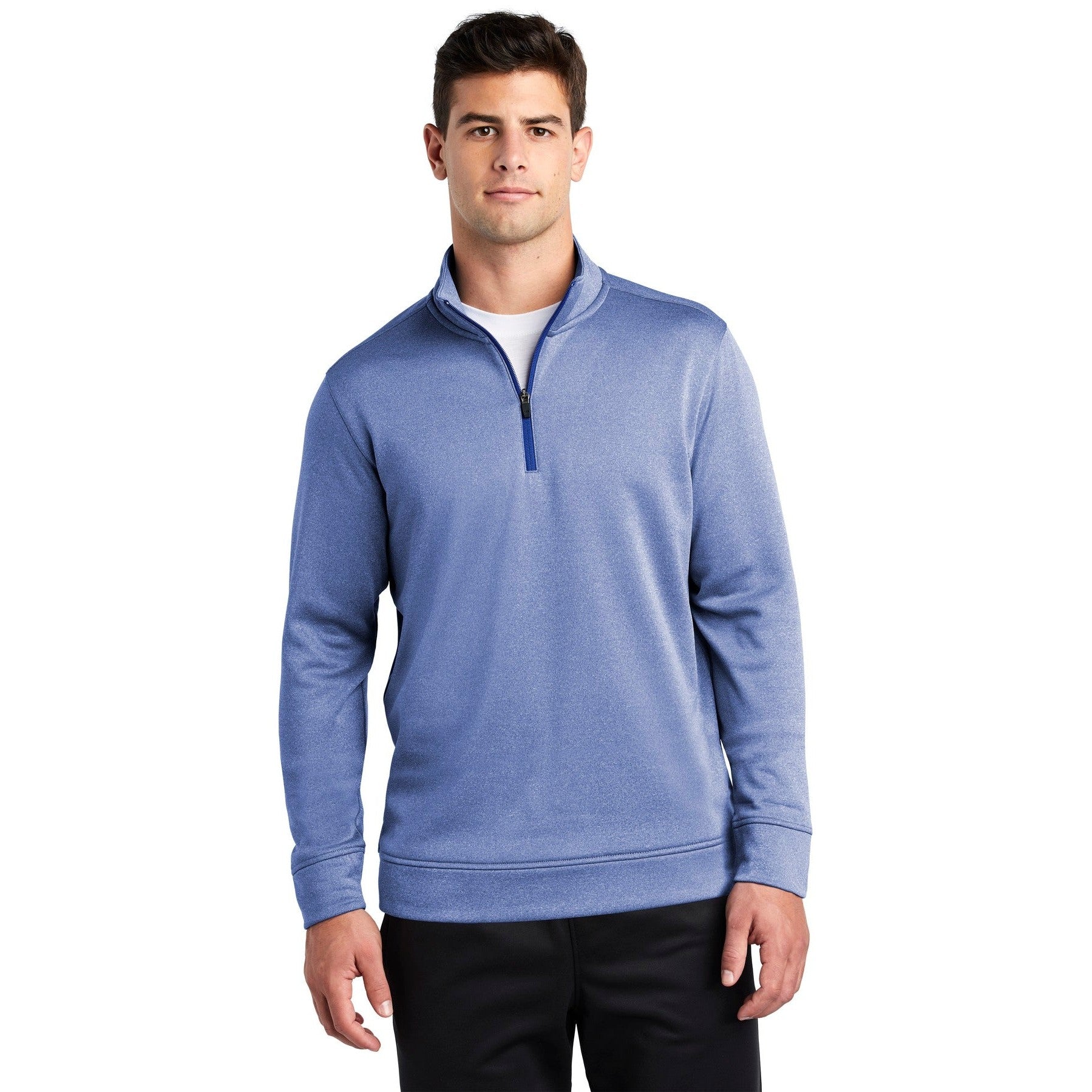 Sport-Tek-Sport-Tek ® PosiCharge ® Sport-Wick ® Heather Fleece 1/4-Zip Pullover. ST263-MedTech-4